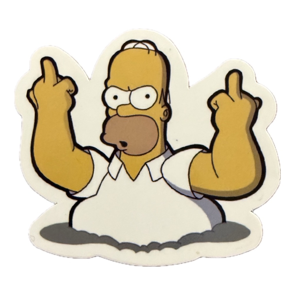 Homer Simpson & Basketball Sticker Set - Picture 2 of 3